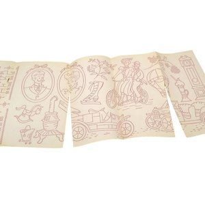 Vintage Victorian Transfer Patterns, MCM Workbasket Iron On Transfers, 1960s